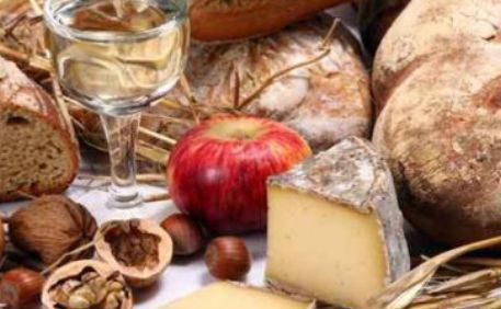 Cheese on a farmer's market stall